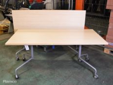 Light Wood Effect Table (1 pair of tables) - L 600mm x W 800mm x H 700mm