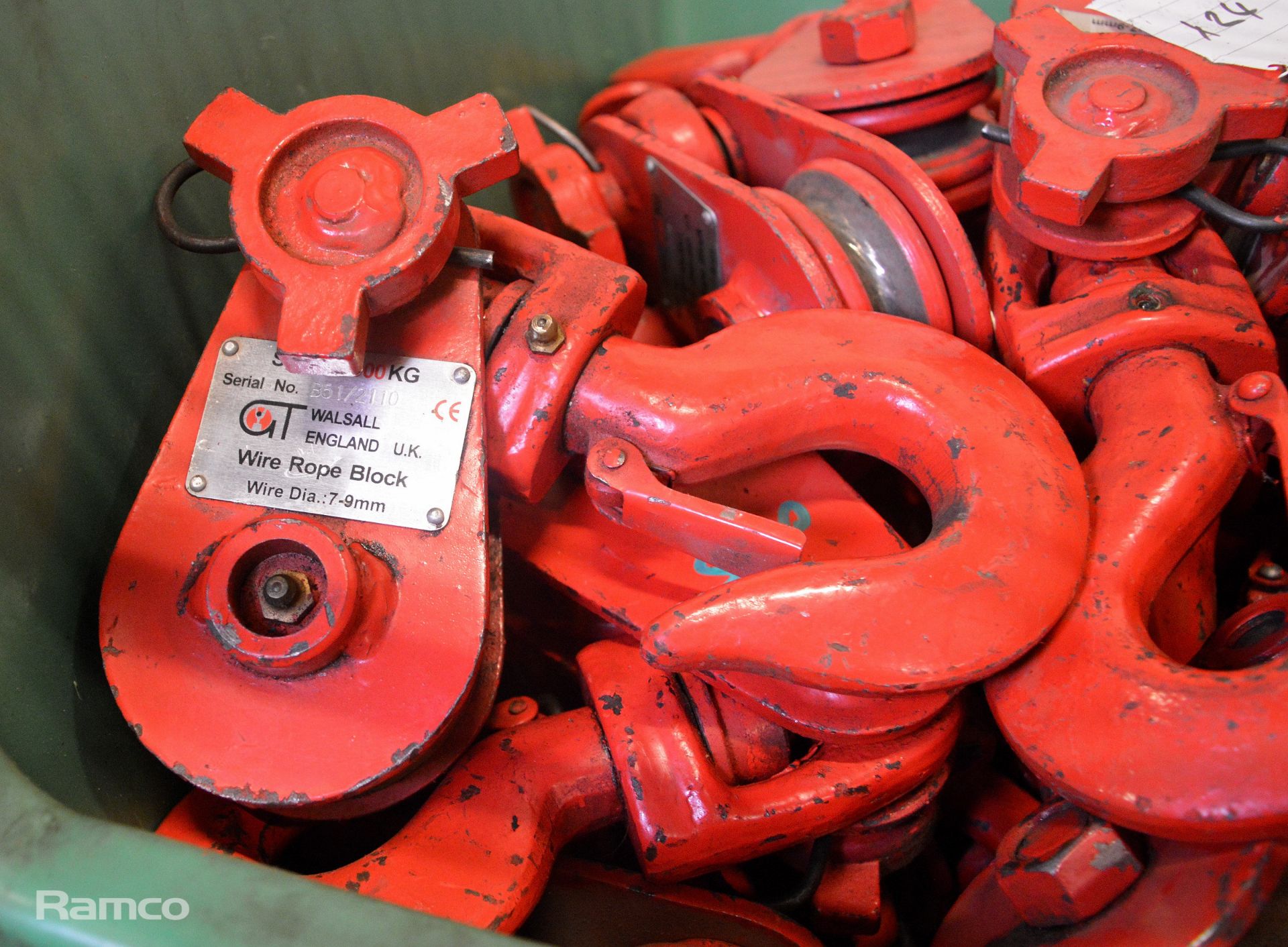 24x GT pulley blocks - 7-9mm diameter rope - 2000kg - Image 4 of 4