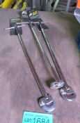 3x RAM 15 & 22m adjustable basin wrenches