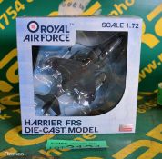 Royal Air Force diecast model - scale 1:72 - Harrier FRS