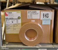 Scapa Cloth Adhesive Tape Buff Tan 50mm x 50M - 16 Rolls Per Box - 2 boxes