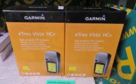 2x Garmin eTrex Vista HCx Handheld GPS Navigators