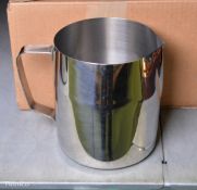 6x Stainless Steel 44-48 Oz Frothing Cups