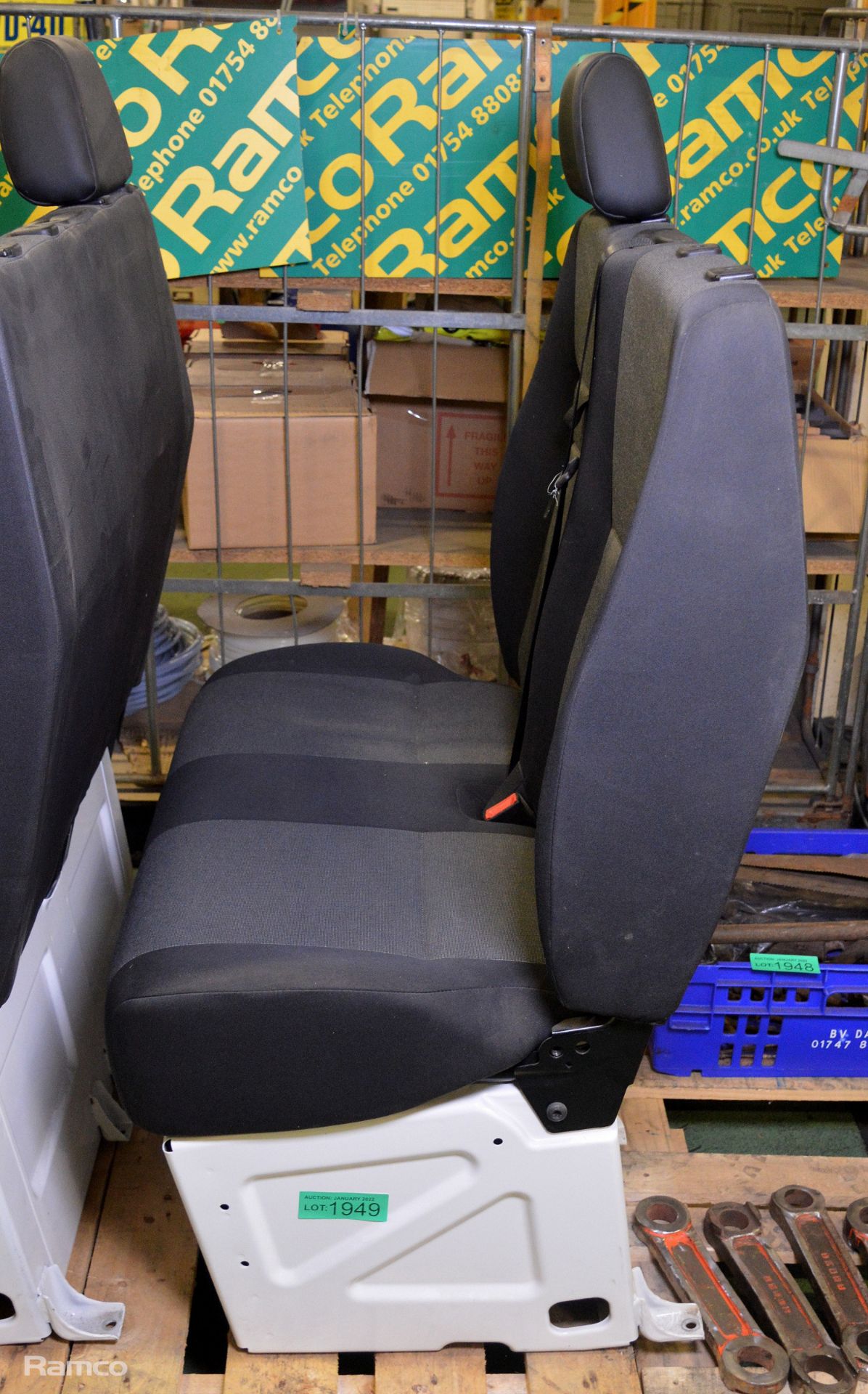 VW Van double seat assembly