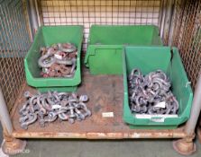 Large & small d-shackles - 25T, 12T, 4 3/4T- approx 180 in total