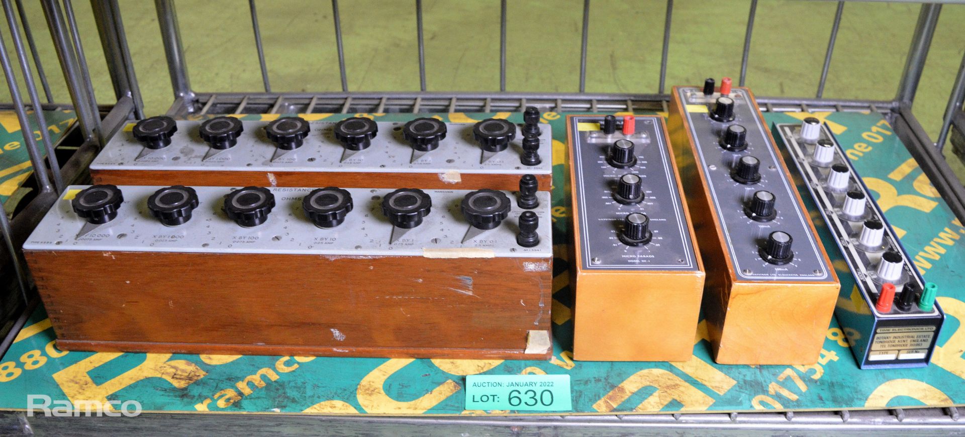 5x Various Electrical Resistance Boxes