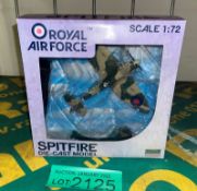 Royal Air Force diecast model - scale 1:72 - Spitfire