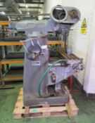 Bridgeport Turret Mill Milling Machine - Serial no. J58934 - 3 phase - drawing no. WD145D