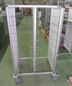 Hupfer Canteen Tray Trolley - L790 x W550 x H1430mm