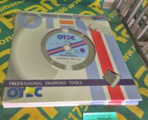 3x Otec P10 Professional Diamond Blades Concrete Wet Cut 350mm Diameter