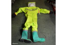 Chemical HazMat Suit assembly