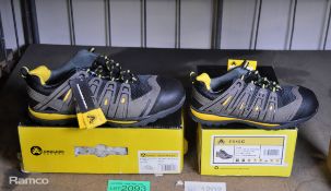 2x Pairs of Ambler FS42C safety shoes - 1x size 6 & 1x size 13