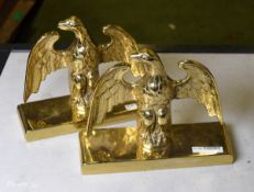 2x Brass Commemorative Eagles