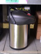 Stainless Steel Airpot Hot Beverage Dispenser - 3L