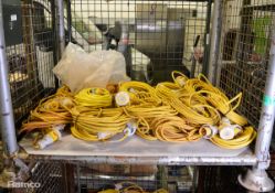 22x 110 Volt Yellow Extension Cables