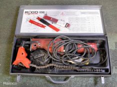 Ridgid Pipe Cutter in case - 110v