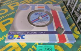 2x Otec P10 Professional Diamond Blades Concrete Wet Cut