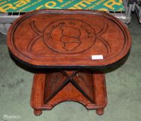 Ornamental Wooden Table - W610 x D420 x H470mm