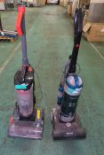 2x Upright vacuum cleaners