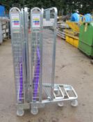 2x Palletower Mobile Laundry Roll cages