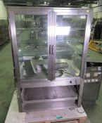 Food Display Unit With Light & Shelves - W890 x D750 x H1480mm