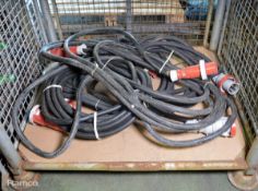 4x Mennekes 63 Amp-6H Extension Cables