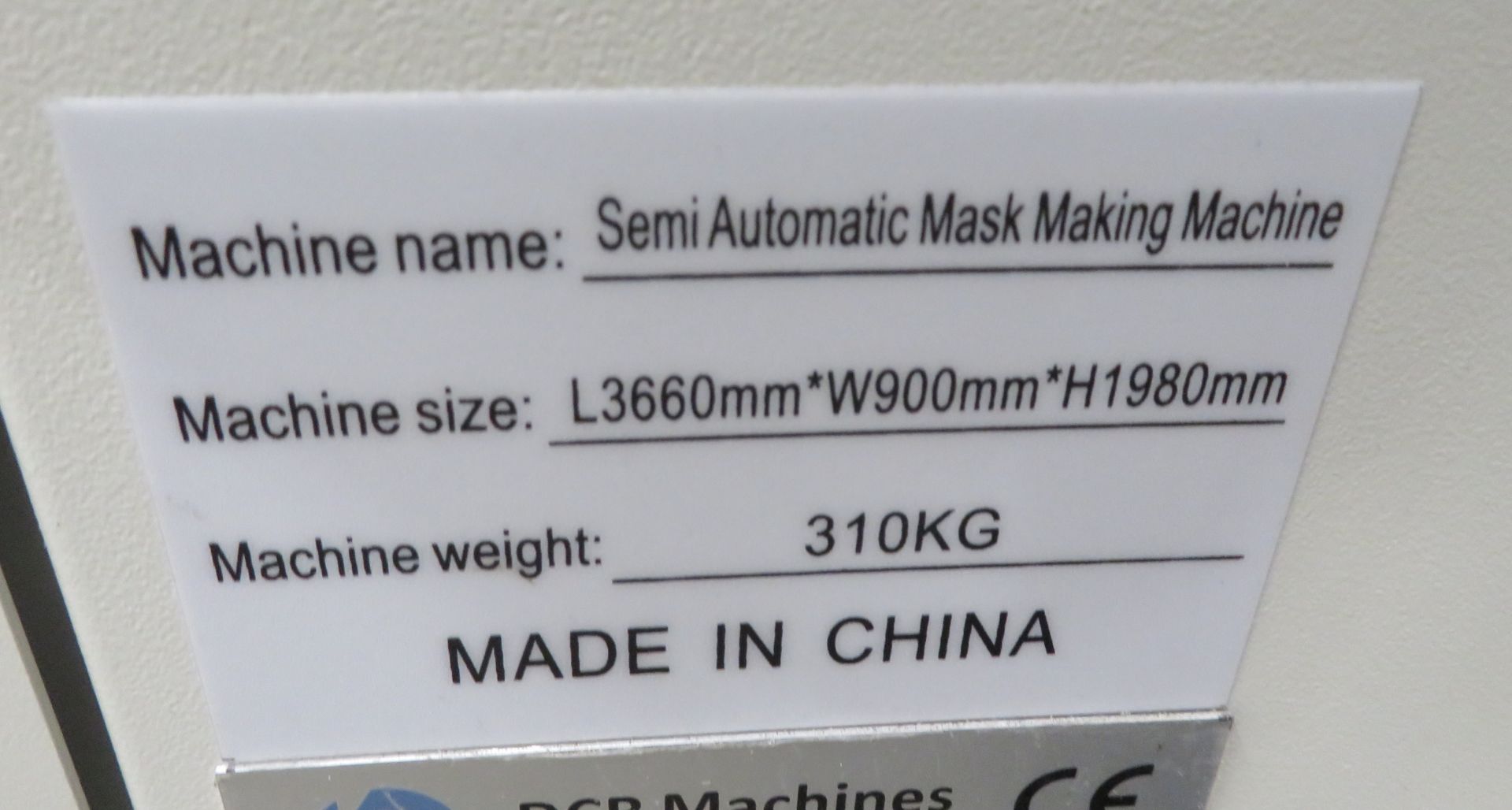 DCR MMM150 PPE mask making machine & ancillaries - Image 12 of 12