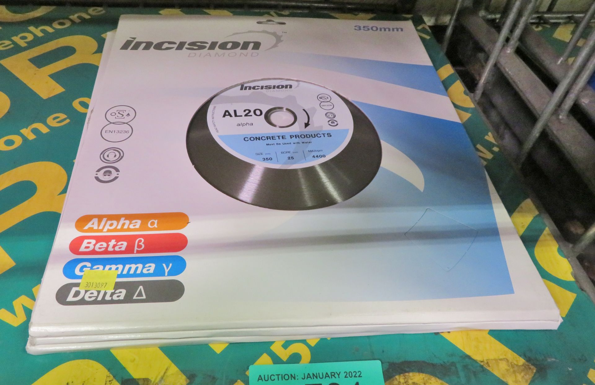 3x Incision AL20 Professional Diamond Blades Cut Concrete 350mm - Image 3 of 3