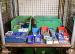 Various fasteners - wing nuts, bolts, rivets