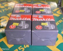 4x Makita 12 2.Ah Rechargeable Batteries