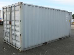 20ft ISO container - Type CX00-20MOS - grey - LOCATED AT OUR CROFT SITE NEAR SKEGNESS