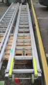 AS Fire & Rescue 37 rung extendable firemans ladder - Serial no. 1629 9M