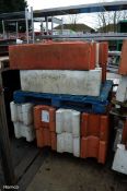 14x Heavy dense plastic barrier interlocking blocks - each block weighs approx 45kg