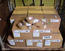 Scapa 3302 Buff Tan Linen Tape 50mm x 50M - 16 reels Per Box - 17 boxes