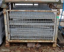 Galvanised grid sections