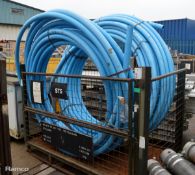 Blue MDPE Plastic Poly Pipe - 2 lengths - unknown lengths