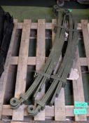 2x Heavy duty vehicle leaf springs