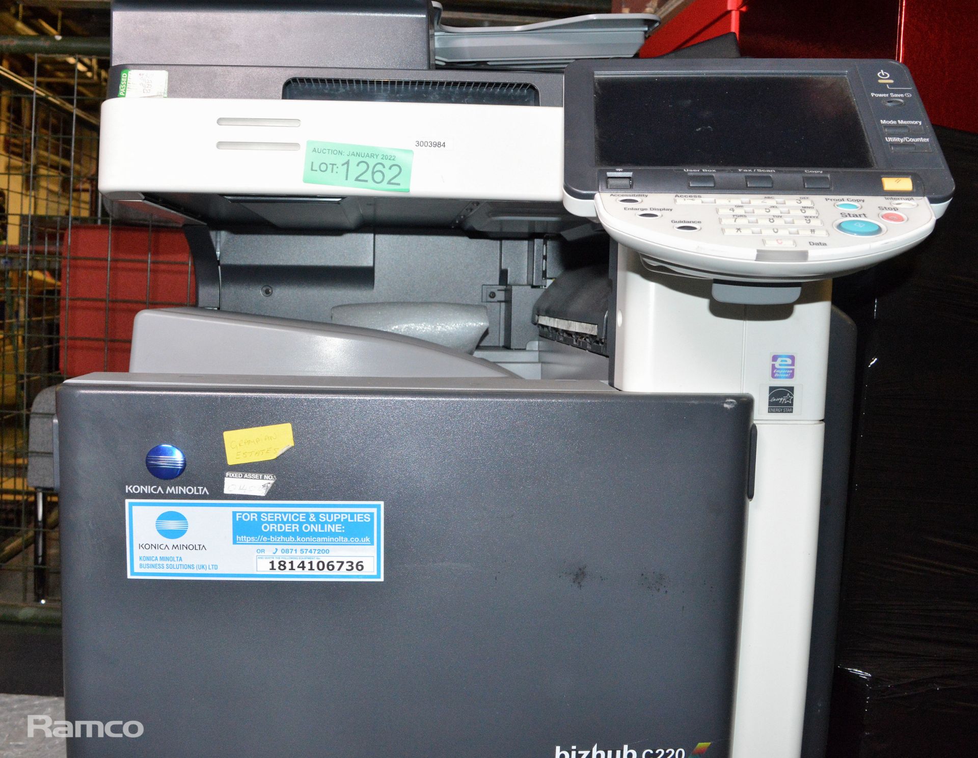 Konica Minolta Bizhub C220 Photocopier L 650mm x W 700mm x H 1150mm - Image 9 of 10