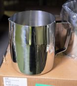 Stainless Steel Frothing Cup 44-48 Oz =- 6 Per Box - 2 boxes