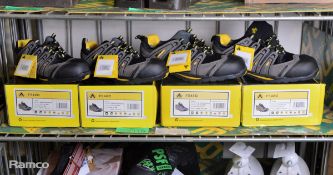 4x Pairs of Ambler FS42C safety shoes - 2x size 6 & 2x size 12
