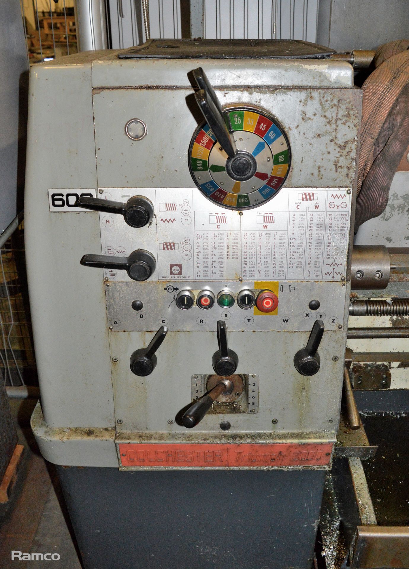 Colchester Triumph 2000 Lathe - 3 Jaw Chuck with teeth, Tail stock, Tool post holder - Image 2 of 11