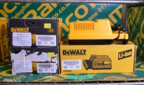 DeWalt DE9000 Li-Ion Battery Charger & 2x DeWalt Lithium Ion 36V 4.0Ah Rechargeable Batteries