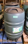 2x Sankey Green Plastic 136 Litre Water Butts (30 gallon)