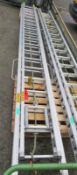 AS Fire & Rescue 37 rung extendable firemans ladder - Serial no. 1598 9M