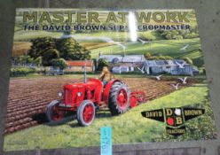 David Brown Tractors tin sign - 700 x 500mm