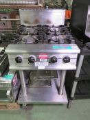 900 Sx Series 4 Gas Burner - L600 x W770 x H1100mm