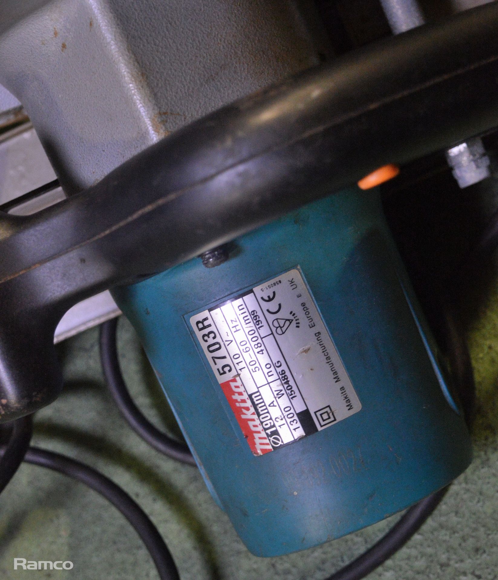 Makita 5703R Circular Saw in case (damaged case) - 190mm - 110v - Image 5 of 6