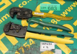 2x AMP Certi-Lok Crimping Tools