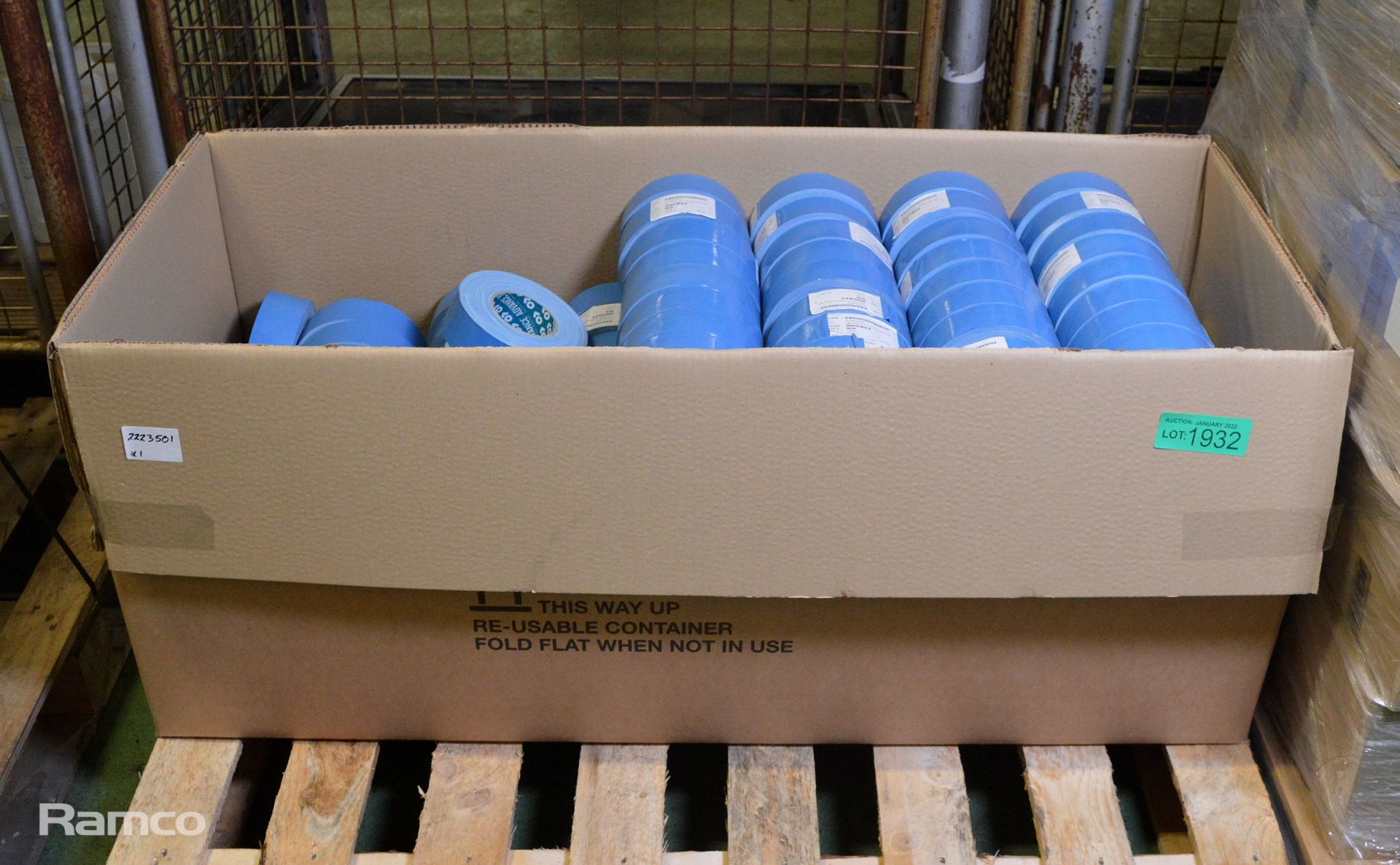 Blue Waterproof Cloth Tape 50mm x 50M - approx 150 rolls