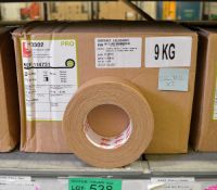 Scapa Cloth Adhesive Tape Buff Tan 50mm x 50M - 16 Rolls Per Box - 2 boxes